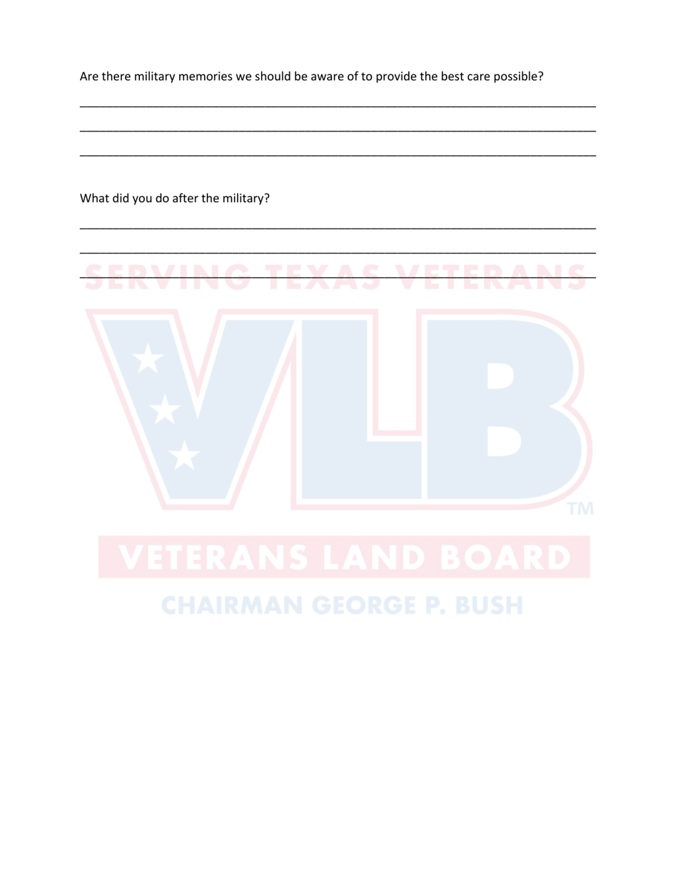 Military Service Information Tool - Texas, Page 4