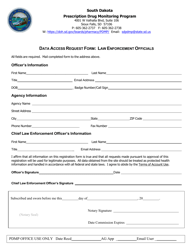 Data Access Request Form: Law Enforcement Officials - South Dakota, Page 3