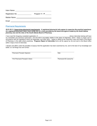 Practical Experience Internship Affidavit - South Dakota, Page 2