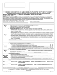 Formulario 0007-19 PS Pedidos Medicos Para El Alcance Del Tratamiento - South Dakota (Spanish)