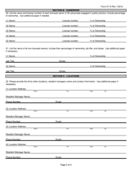 Form 2115 Initial in-State Firm Registration - South Carolina, Page 2