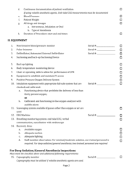 Sedation Permit Facility Checklist - South Carolina, Page 2