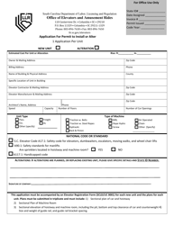 Document preview: Application for Permit to Install or Alter - South Carolina
