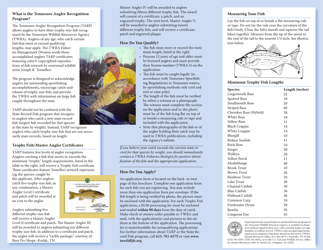 Form WR-0831 Trophy Fish Application Form - Tennessee, Page 2