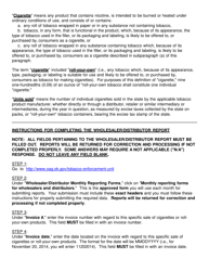 Instructions for Completing and Submitting Licensed Wholesaler/Distributor Report - Oklahoma, Page 5