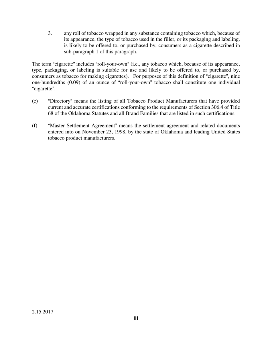 Instructions for Tobacco Directory Application - Oklahoma, Page 3