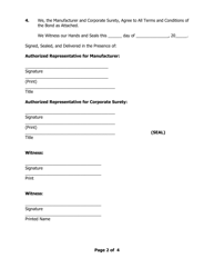 Form OAG-TOB5 Non-participating Tobacco Manufacturer&#039;s Corporate Surety Bond Form - Oklahoma, Page 2
