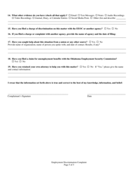 Employment Discrimination Complaint - Oklahoma, Page 6