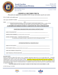 Form CJ-022 Criminal Record Check - South Carolina, Page 3
