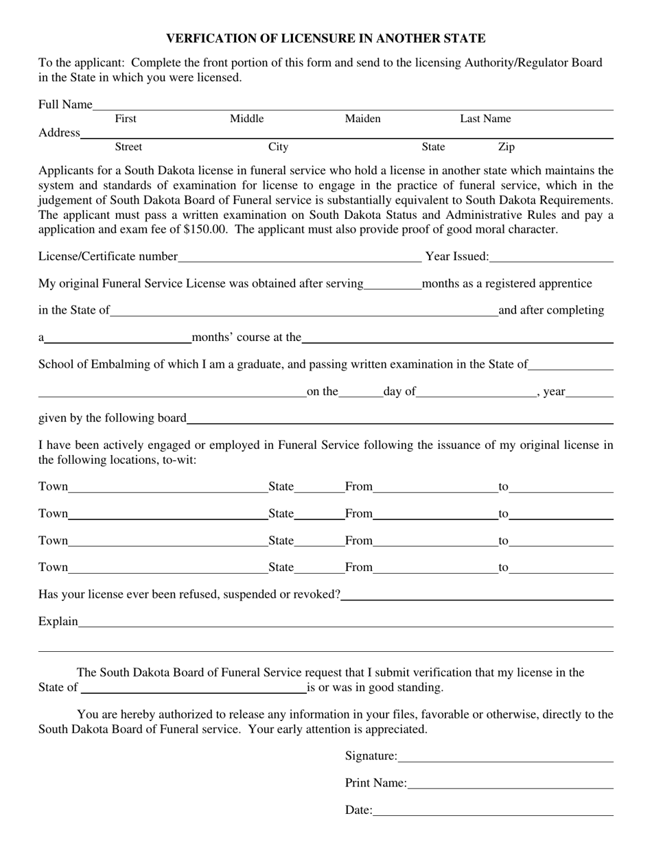 south-dakota-verification-of-licensure-in-another-state-fill-out