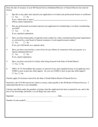 Funeral Embalmer/Director or Funeral Director License Renewal Application Form - South Dakota, Page 2
