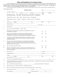 Application for a Trainee License in Funeral Service - South Dakota, Page 2