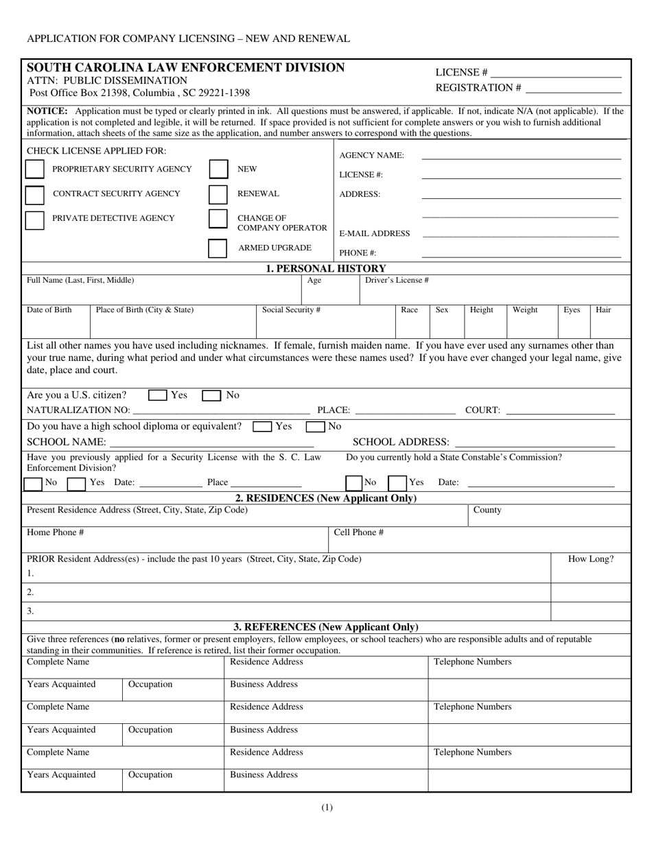 Form PD/PS-11 - Fill Out, Sign Online and Download Fillable PDF, South ...