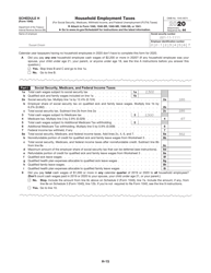 Instructions for IRS Form 1040 Schedule H Household Employment Taxes, Page 15