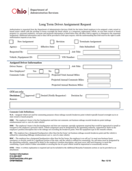 Form OFMFRM0006 - Fill Out, Sign Online and Download Fillable PDF, Ohio ...