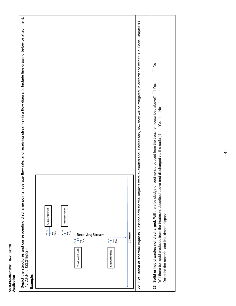 Form 5600-PM-BMP0032 Application for Individual Npdes Permit Associated With Mining Activities - Pennsylvania, Page 4
