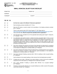 Form 5600-FM-BMP0086 Small Noncoal Blast Plan Checklist - Pennsylvania