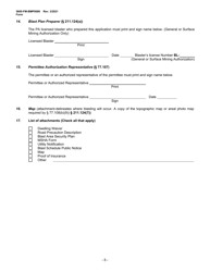 Form 5600-FM-BMP0086 Small Noncoal Blast Plan - Pennsylvania, Page 5