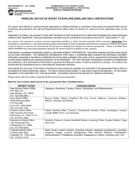 Form 5600-FM-BMP0151 Noncoal Exploration Notice of Intent to Explore (Drilling Only) - Pennsylvania, Page 2