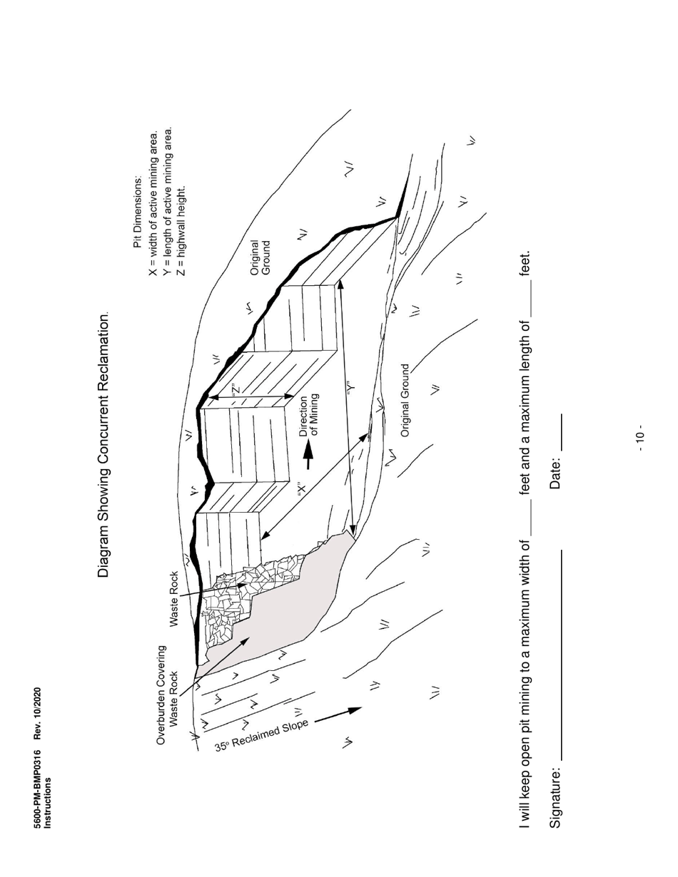 Form 5600-PM-BMP0316 Small Noncoal (Industrial Minerals) Surface Mine Permit Application - Pennsylvania, Page 10