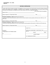 Form 5600-PM-BMP0316 Small Noncoal (Industrial Minerals) Surface Mine Permit Application - Pennsylvania, Page 14