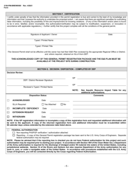 Form 3150-PM-BWEW0500 Chapter 105 Water Obstructions and Encroachment General Permit Registration - Pennsylvania, Page 5