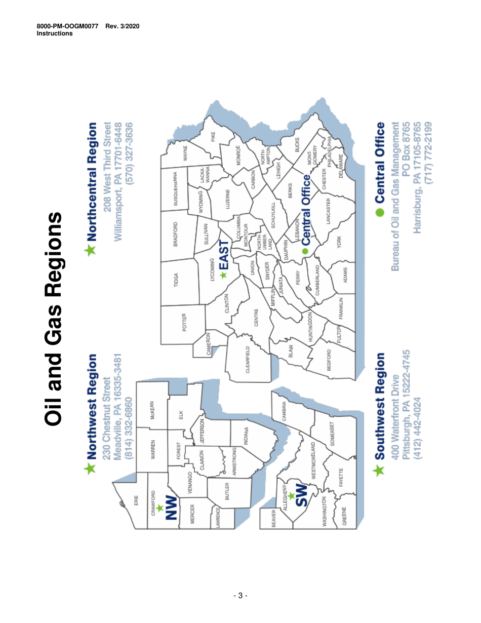 Instructions for Form 8000-PM-OOGM0077 Application for Orphan Well Classification - Pennsylvania, Page 3