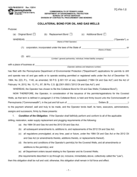 Document preview: Form 1430-FM-BOS0151 Collateral Bond for Oil and Gas Wells - Pennsylvania