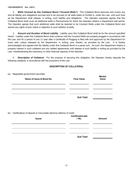 Form 1430-FM-BOS0151 Collateral Bond for Oil and Gas Wells - Pennsylvania, Page 2