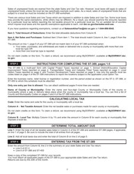 Instructions for Form ST-389 Schedule for Local Taxes - South Carolina, Page 2