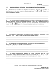 Form 17.8 Court Investigator&#039;s Report on Proposed Guardianship - Ohio, Page 5