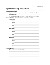 Application to Become a Qualified Entity for Background Checks on Employees or Volunteers - Utah, Page 2