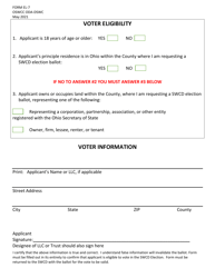 Document preview: Form EL-7 Voter Verification Form - Ohio