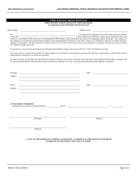 Form INS3216 Electronic Individual Public Insurance Adjuster Supplemental Form - Ohio, Page 3