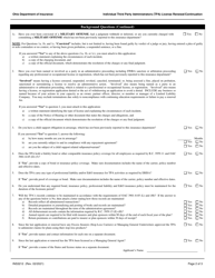 Form INS3212 Individual Third Party Administrators (Tpa) License Renewal/Continuation - Ohio, Page 2