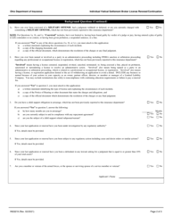 Form INS3219 Individual Viatical Settlement Broker License Renewal/Continuation - Ohio, Page 2