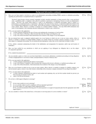 Form INS3236 License Reactivation Application - Ohio, Page 3