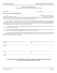 Form INS3245 Individual Surplus Line Broker License Application - Ohio, Page 4