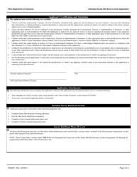 Form INS3251 Individual Surety Bail Bond License Application - Ohio, Page 4