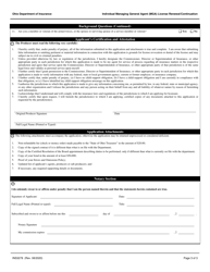 Form INS3278 Individual Managing General Agent (Mga) License Renewal/Continuation - Ohio, Page 3