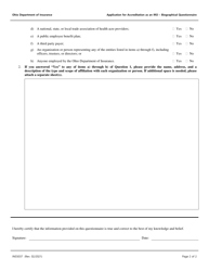 Form INS5037 Application for Accreditation as an Iro Biographical Questionnaire - Ohio, Page 2