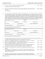 Form INS7022 Captive Insurance Company Biographical Affidavit - Ohio, Page 3