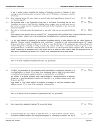 Form INS7022 Captive Insurance Company Biographical Affidavit - Ohio, Page 4
