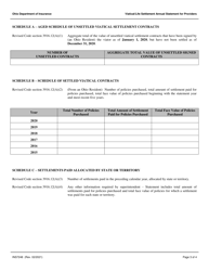 Form INS7248 Viatical/Life Settlement Annual Statement for Providers - Ohio, Page 3