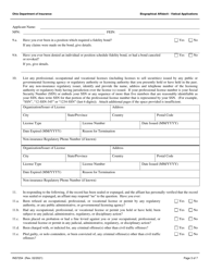 Form INS7254 Biographical Affidavit for Viatical Applications - Ohio, Page 3