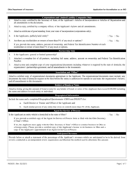 Form INS5035 Application for Accreditation as an Independent Review Organization (Iro) - Ohio, Page 2
