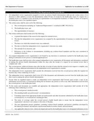 Form INS5035 Application for Accreditation as an Independent Review Organization (Iro) - Ohio, Page 3