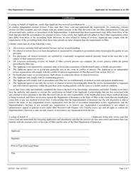 Form INS5035 Application for Accreditation as an Independent Review Organization (Iro) - Ohio, Page 6