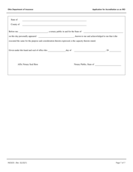 Form INS5035 Application for Accreditation as an Independent Review Organization (Iro) - Ohio, Page 7