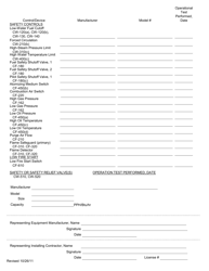 Manufacturer&#039;s/Installing Contractor&#039;s Report for Meeting the Requirements for Asme Csd-1 (Cg500) - Oklahoma, Page 2